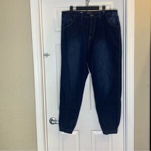 Sweet Look Joggers Dark Denim Color Size 20
